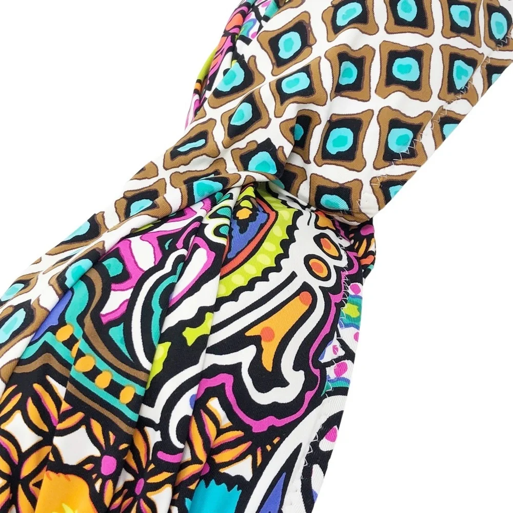 TrinaTurk Madagascar Paisley‎ Floral Bandeau Bikini Top